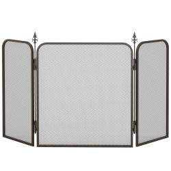 HOMCOM Kamingitter mit 3 Paneelen (Kaminschutzgitter, günstig online kaufen