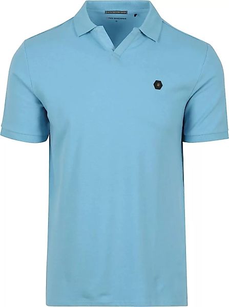 No Excess Poloshirt Riva Solid Blau - Größe M günstig online kaufen