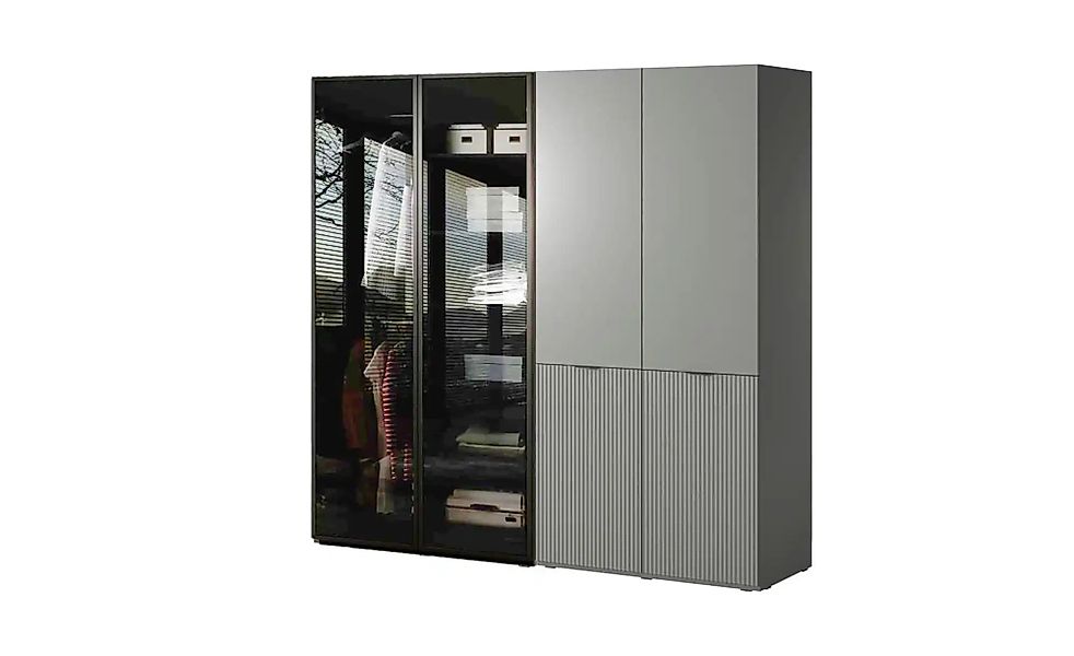 Drehtürenschrank  Sandbox ¦ grau ¦ Maße (cm): B: 202 H: 200 Schränke > Klei günstig online kaufen