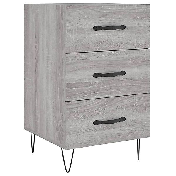 vidaXL Nachttisch Grau Sonoma 40x40x66 cm Holzwerkstoff Modell 5 günstig online kaufen