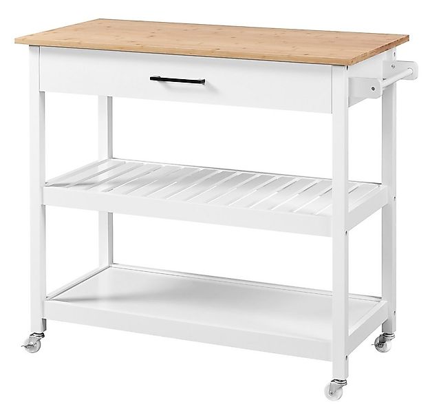 Yaheetech Küchenwagen, 2 Ebenen Servierwagen mit Rollen günstig online kaufen