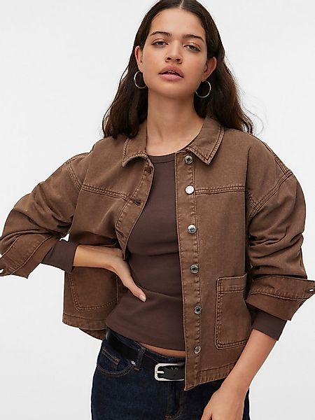 Vero Moda Jeansjacke VMJAMIE LS DENIM SHACKET MIX NOOS Baumwollmischung günstig online kaufen