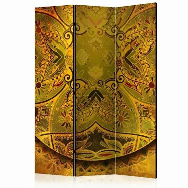 artgeist Paravent Mandala: Golden Power [Room Dividers] braun-kombi Gr. 135 günstig online kaufen