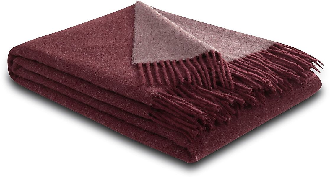 Wohndecke Soft Impression im Doubleface-Look, Biederlack, Wolle-Kaschmir-Mi günstig online kaufen