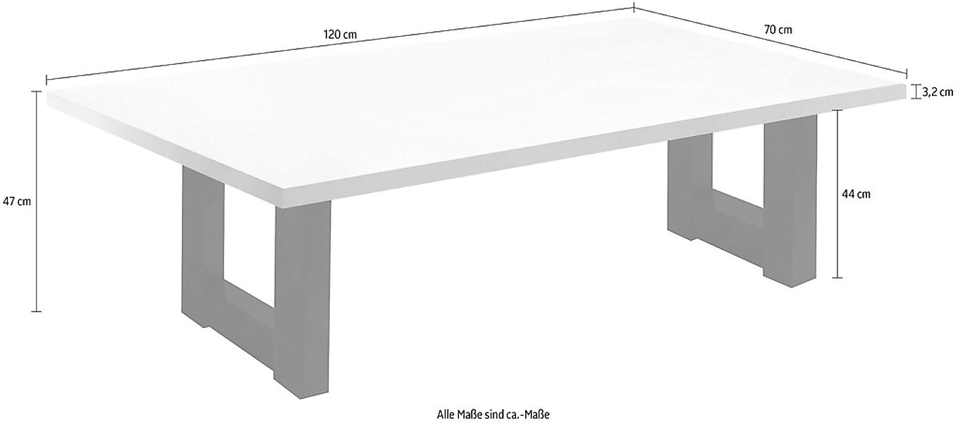 Mäusbacher Couchtisch "TOPSELLER", (Beistelltisch), Tisch, U-Gestell günstig online kaufen