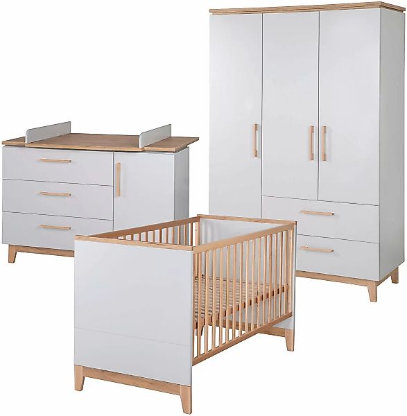 roba® Babyzimmer-Komplettset »Caro«, (Set, 3 tlg., Kinderbett, Schrank, Wic günstig online kaufen