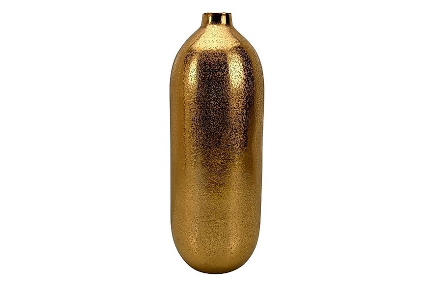 Online-Fuchs Dekovase - Blumenvase aus Aluminim in Gold - Rund, modern, 31 günstig online kaufen