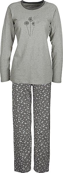 REDBEST Pyjama Damen-Schlafanzug Single-Jersey Blumen günstig online kaufen