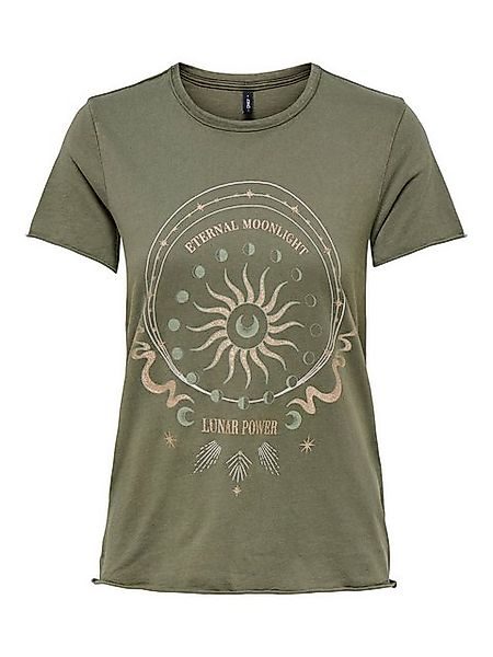 ONLY T-Shirt Bedrucktes T-Shirt Kurzarm Top mit Printed Schrift ONLLUCY ONL günstig online kaufen