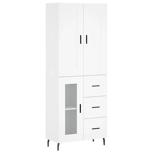 vidaXL Highboard Weiß 69,5x34x180 cm Holzwerkstoff 3199953 günstig online kaufen