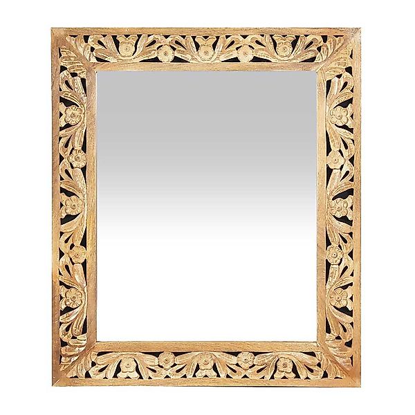 Designer Wandspiegel mit Holzrahmen Vintage Look günstig online kaufen