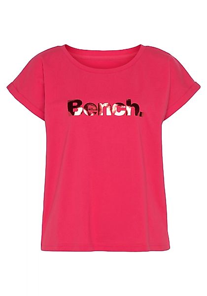 Bench. Loungewear T-Shirt -Kurzarmshirt, Loungeshirt mit glänzendem Logodru günstig online kaufen