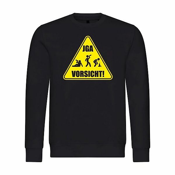 deinshirt Rundhalspullover Herren Pullover Junggesellenabschied Vorsicht Mi günstig online kaufen