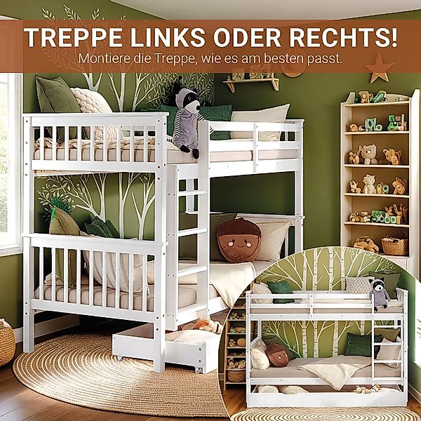 Homestyle4u Etagenbett 90x200 für 2 Kinder günstig online kaufen