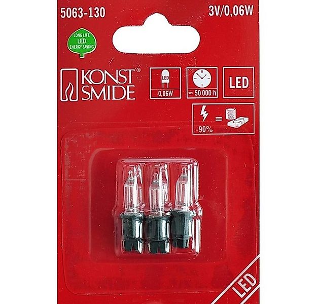 KONSTSMIDE Lichterkette 5063-130 LED Ersatzbirnen für Innen 10-100er warmwe günstig online kaufen