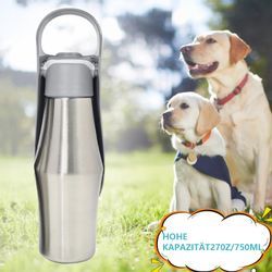 Ledander Hunde-Futterspender 750ml Hundetrinkflasche für unterwegs, günstig online kaufen