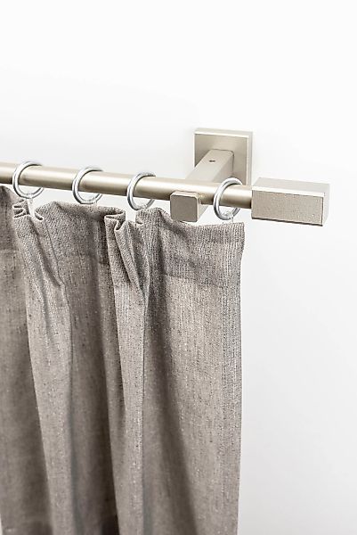 GARESA Gardinenstange "CUBUS" Ø 20 mm 1 läufig-läufig Wunschmaßlänge;Träger günstig online kaufen