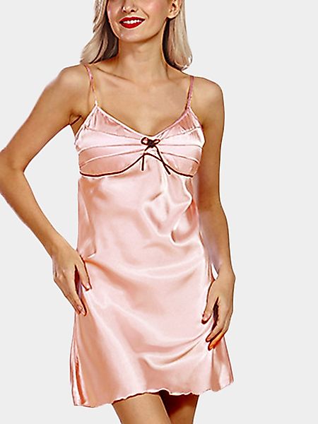 Cami Pyjama mit V-Ausschnitt Kleid günstig online kaufen