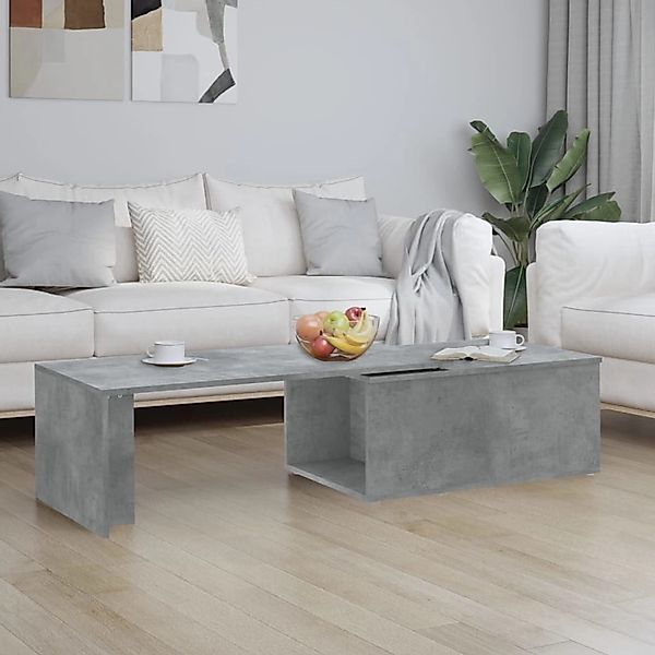 vidaXL Couchtisch Betongrau 150x50x35 cm Holzwerkstoff günstig online kaufen