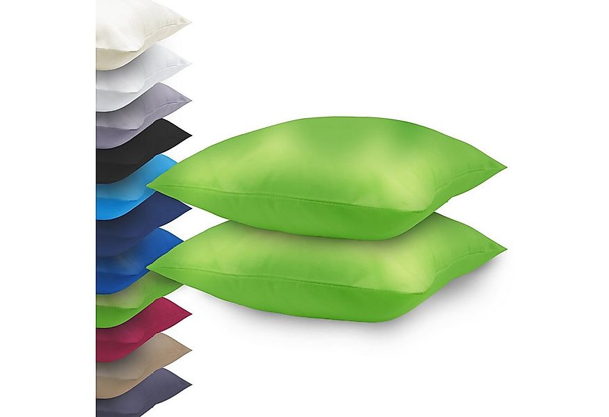 NatureMark Kissenbezüge 2er Pack Mikrofaser Kissenbezug, grün) günstig online kaufen