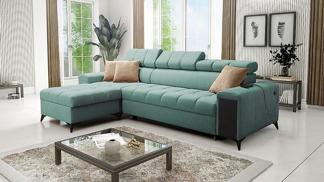 Kaiser Möbel Ecksofa Elegantes Ecksofa,Schlaffunktion GRECO I MAXI Avra Min günstig online kaufen