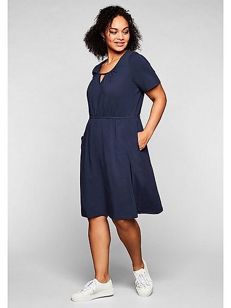 Sheego Jerseykleid Große Größen mit Cut-out günstig online kaufen