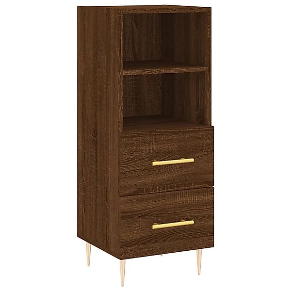 vidaXL Sideboard Braun Eichen-Optik 34,5x34x90 cm Holzwerkstoff 828659 günstig online kaufen