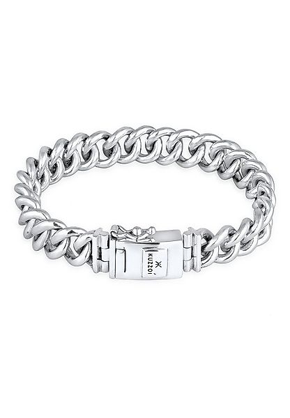 Kuzzoi Silberarmband Herren Rundpanzer Kastenverschluss 925 Silber günstig online kaufen