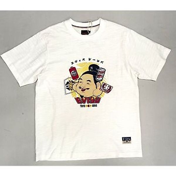 Evisu  T-Shirt 2ESHTM6TS1083 HT GODHEAD PRINTED SS TEE-ECUX ECRU günstig online kaufen