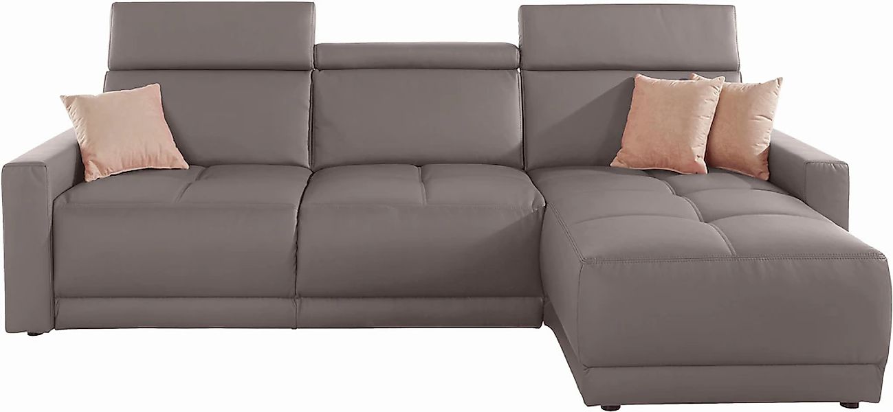 DOMO collection Ecksofa "Ava mit moderner Sitzheftung & toller Doppelnaht, günstig online kaufen