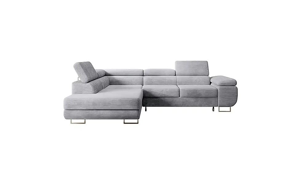 Ecksofa mit Schlaffunktion Stevil ¦ grau ¦ Maße (cm): B: 275 H: 90 Polsterm günstig online kaufen