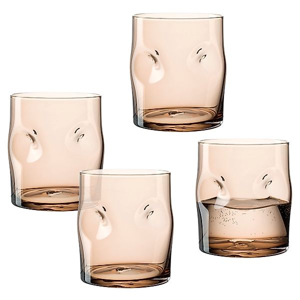 LEONARDO Gläser-Set "Trinkglas VESUVIO, 300 ml, 4er-Set" konische Form, mar günstig online kaufen