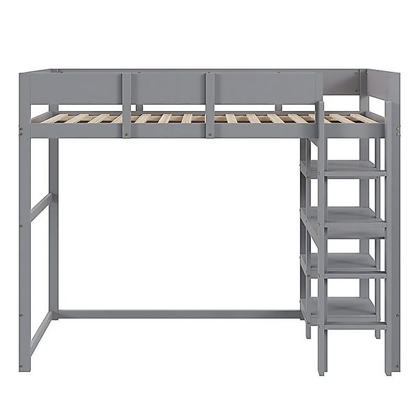 STILVORA Kinderbett 90×200 Kinderbett mit Lattenrost & Regale,Bettgestell o günstig online kaufen