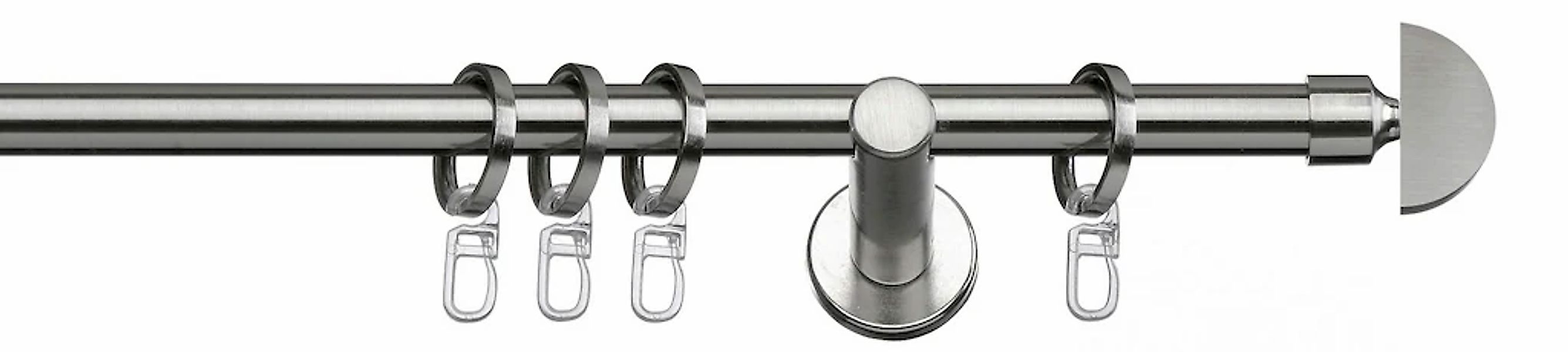 indeko Gardinenstange "Duo" Ø 16 mm 1 läufig-läufig Fixmaß Komplett-Set ink günstig online kaufen