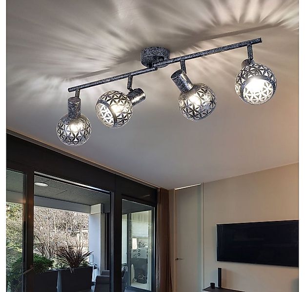 GLOBO LIGHTING Deckenspot, Leuchtmittel nicht inklusive, Deckenleuchte grau günstig online kaufen