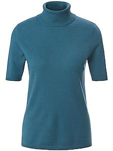Rollkragen-Pullover aus 100% Premium-Kaschmir Peter Hahn Cashmere türkis günstig online kaufen