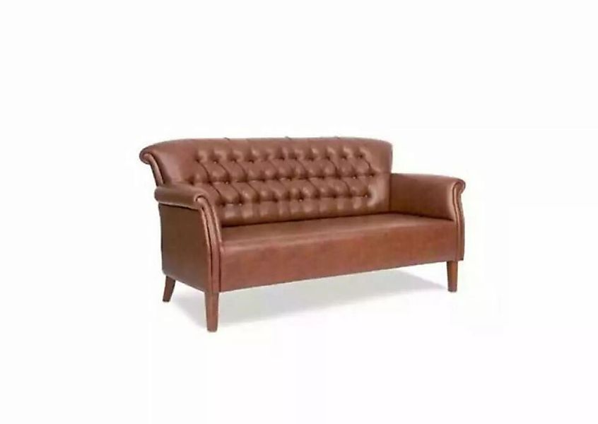 JVmoebel Chesterfield-Sofa Luxus Dreisitzer Chesterfield Couch Braun Sitzmö günstig online kaufen