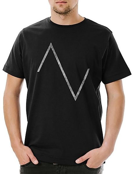 Urban Backwoods Print-Shirt Wave Triangle Herren T-Shirt Synthesizer Electr günstig online kaufen