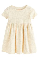 Next Jerseykleid Kurzärmeliges, geripptes Jersey-Kleid (1-tlg) günstig online kaufen