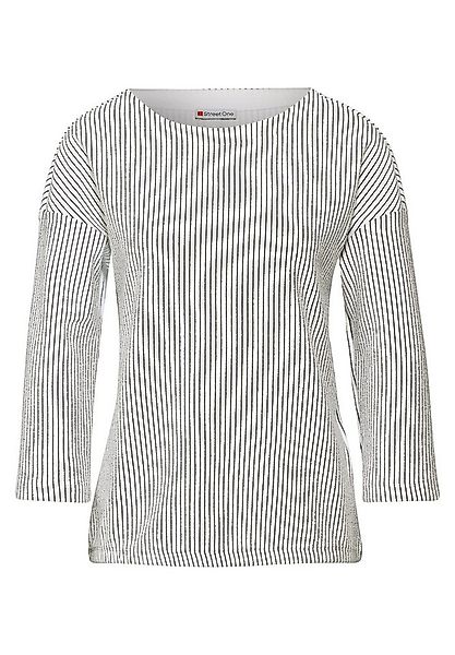 STREET ONE 3/4-Arm-Shirt Gestreiftes Shirt (1-tlg) günstig online kaufen