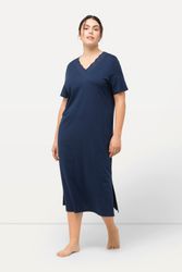 Ulla Popken Nachthemd Nachthemd Lochstickerei Halbarm günstig online kaufen