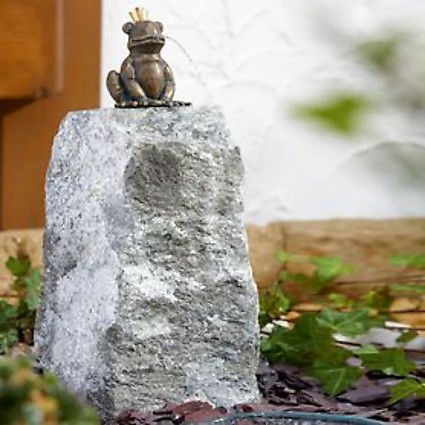 Skulptur Froschkönig 'Otto' mit Granitstele DIREKTVERSAND günstig online kaufen