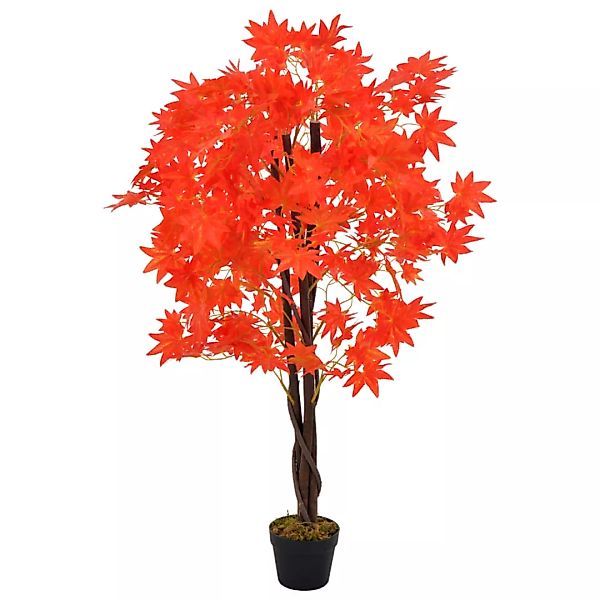 Künstliche Pflanze Ahornbaum Mit Topf Rot 120 Cm günstig online kaufen