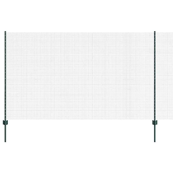 vidaXL Zaun mit Pfosten Grün 1,4 x 10 m Stahl und PVC 3336454 günstig online kaufen