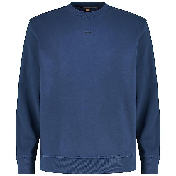 BOSS Sweatshirt aus Baumwolle Farbe mittelblau Größe: 5XL günstig online kaufen