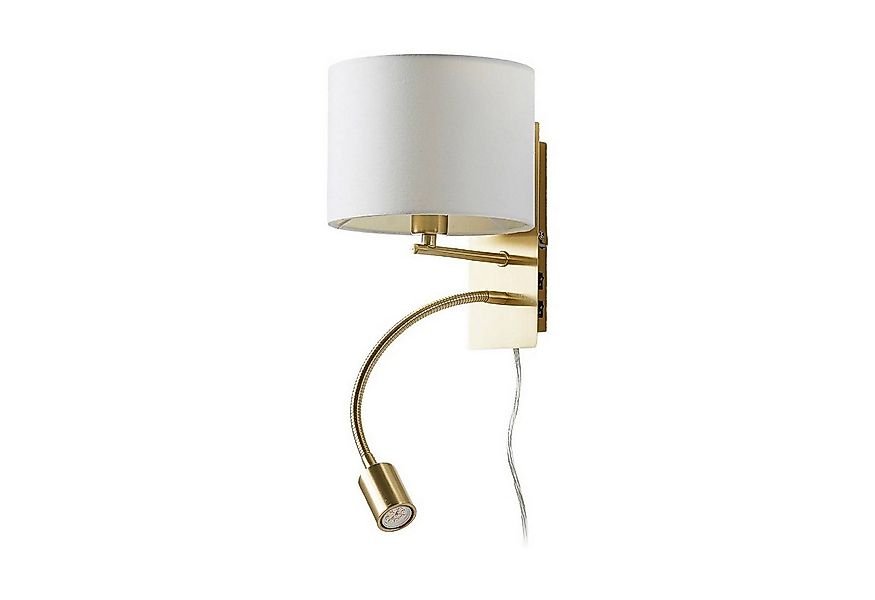 Lindby Wandleuchte Florens, Gold / Messing warmweiß IP20, 1 x 40 W E14 (exk günstig online kaufen