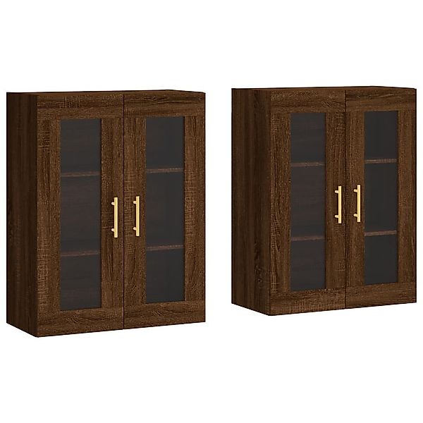 vidaXL Sideboard Wandschränke 2 Stk. Braun günstig online kaufen