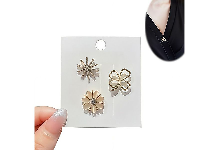 FOUORTUNATE-BEE Broschen Set 3-teiliges Damen-Broschen-Set für Kleidung, Kr günstig online kaufen