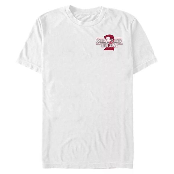 Netflix - Stranger Things - Logo Stranger Two Solid Pocket - Männer T-Shirt günstig online kaufen