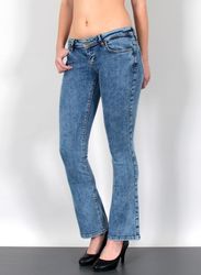 ESRA Bootcut-Jeans Schlaghose Damen Bootcut Jeans günstig online kaufen